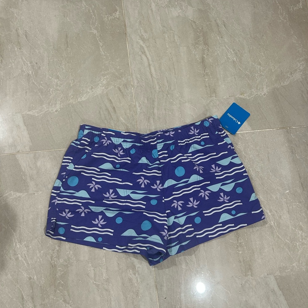 Columbia Blue and Purple Athletic Shorts